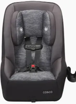 Cosco MightyFit 65 DX convertible car seat with padded shell and five-point harness