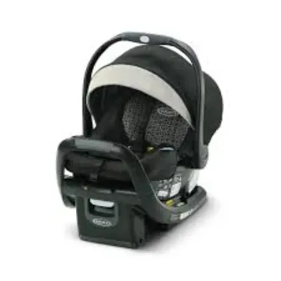 Graco SnugRide SnugFit 35 LX infant rear-facing car seat with base, gray fabric