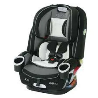 Graco 4Ever DLX convertible car seat, gray padded fabric, adjustable five-point harness