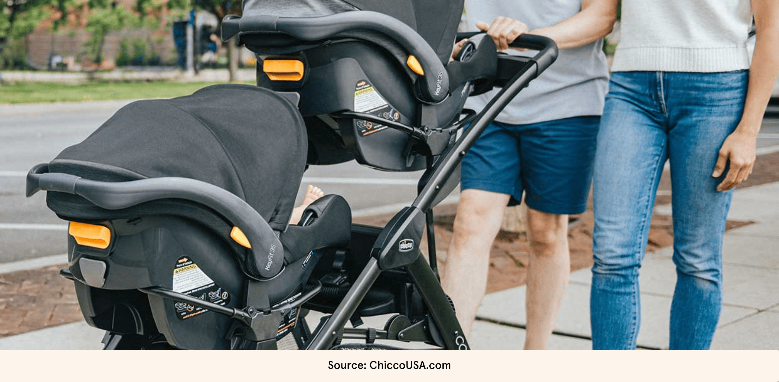 Twin Stroller Car Seat Combo