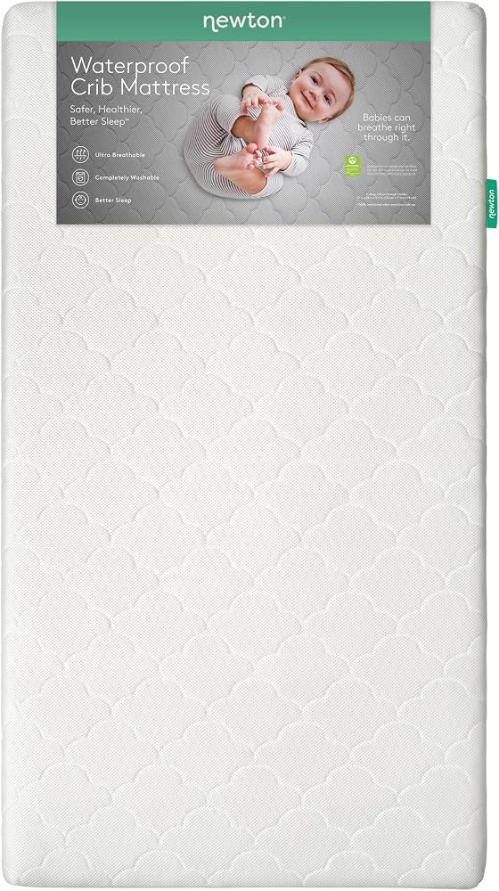 Newton Waterproof Crib Mattress Newton Baby waterproof breathable crib mattress in white