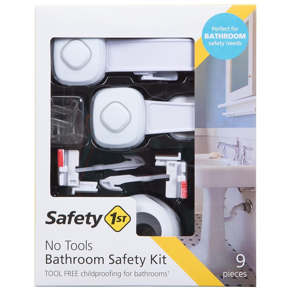 Safety 1st No Tools Bathroom Safety Kit Safety 1st No Tools Bathroom Safety Kit, 9 pieces, in retail box