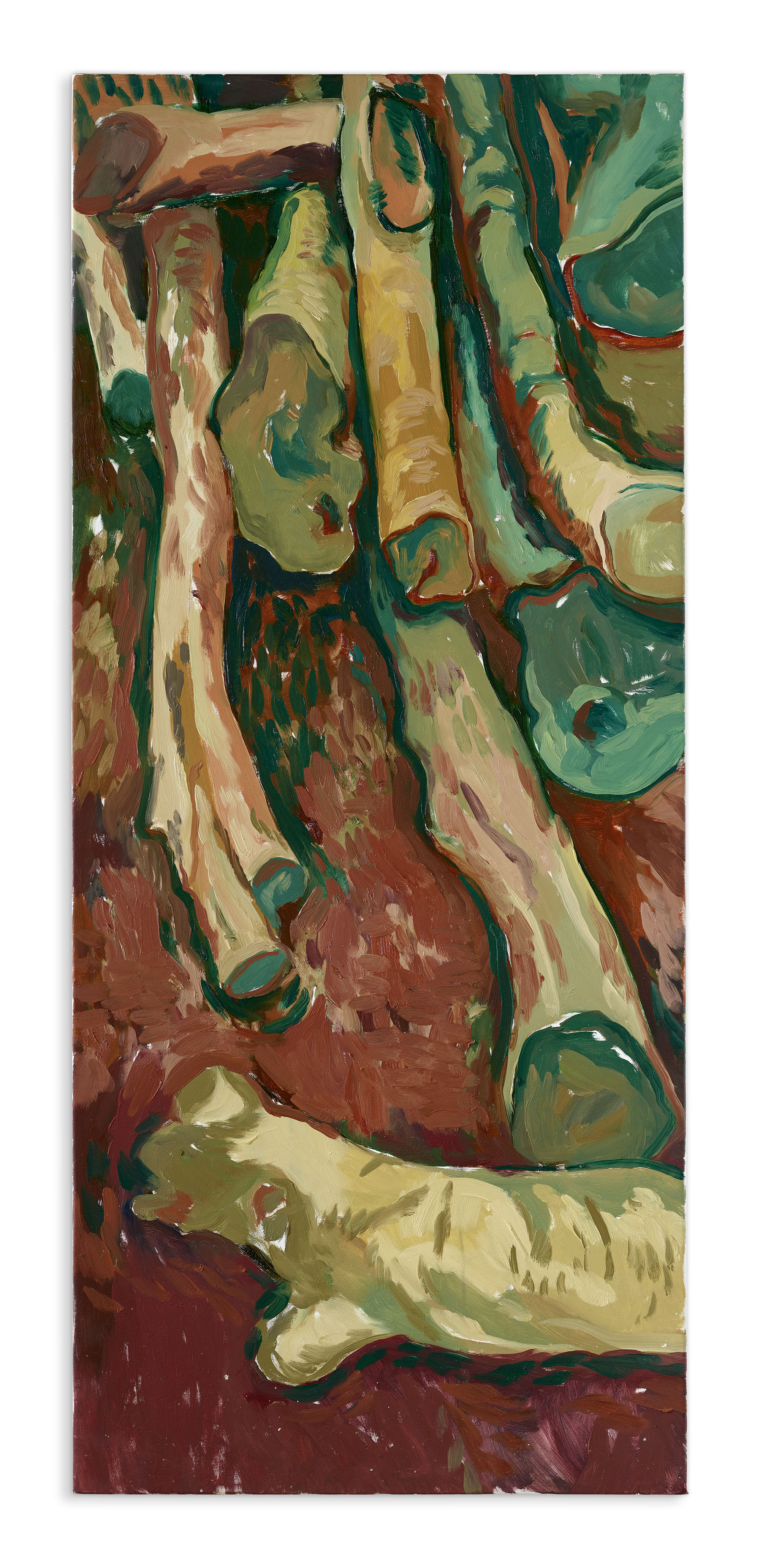 This group of landscapes was realised during the artist's residency held for the Encontrarte Art Biennale.
Unlike the previous landscapes and because of their large scale, these were created in the space of the residency using on-site drawings.