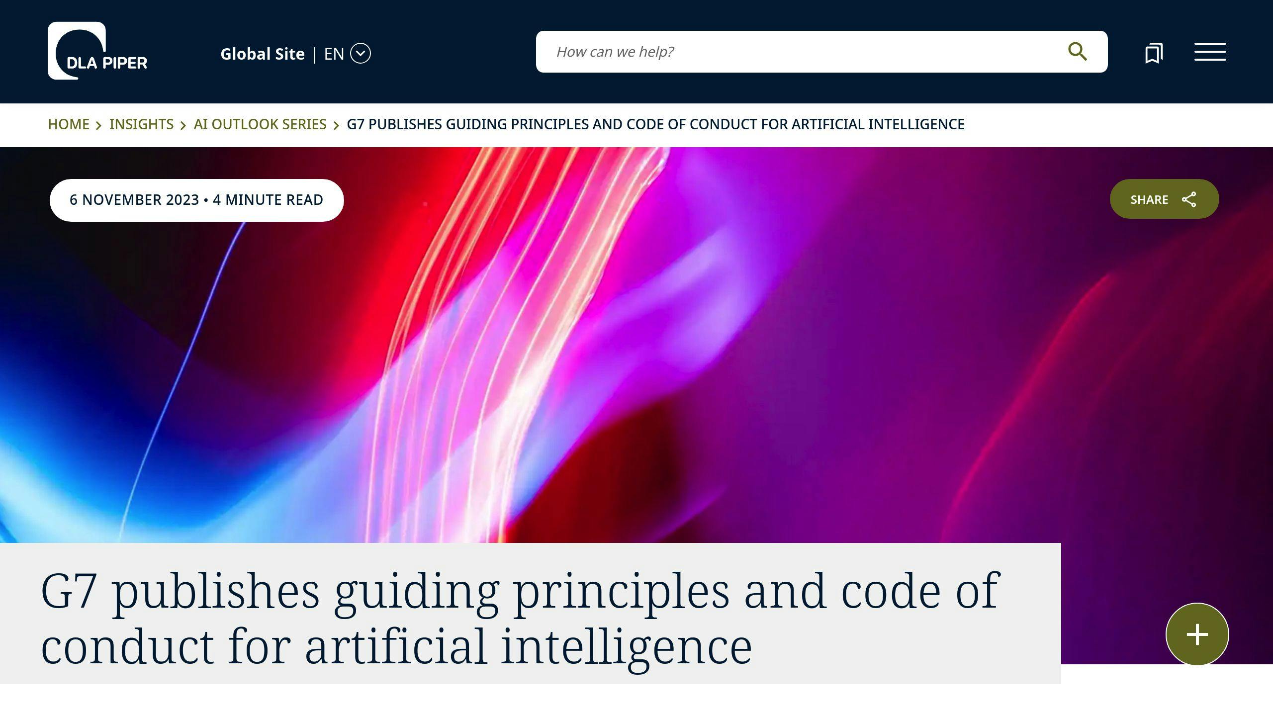 G7 AI Code of Conduct