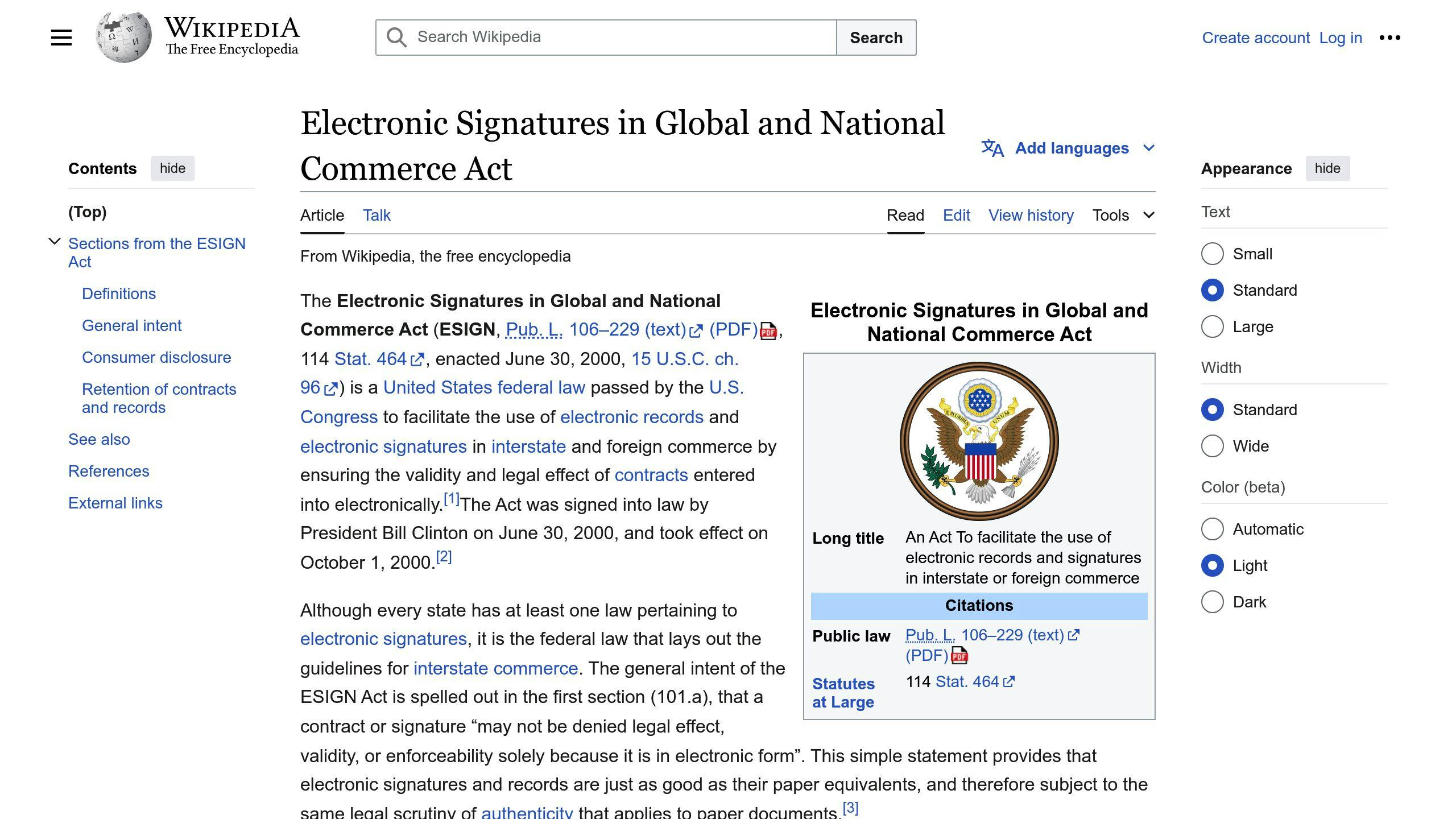 ESIGN Act
