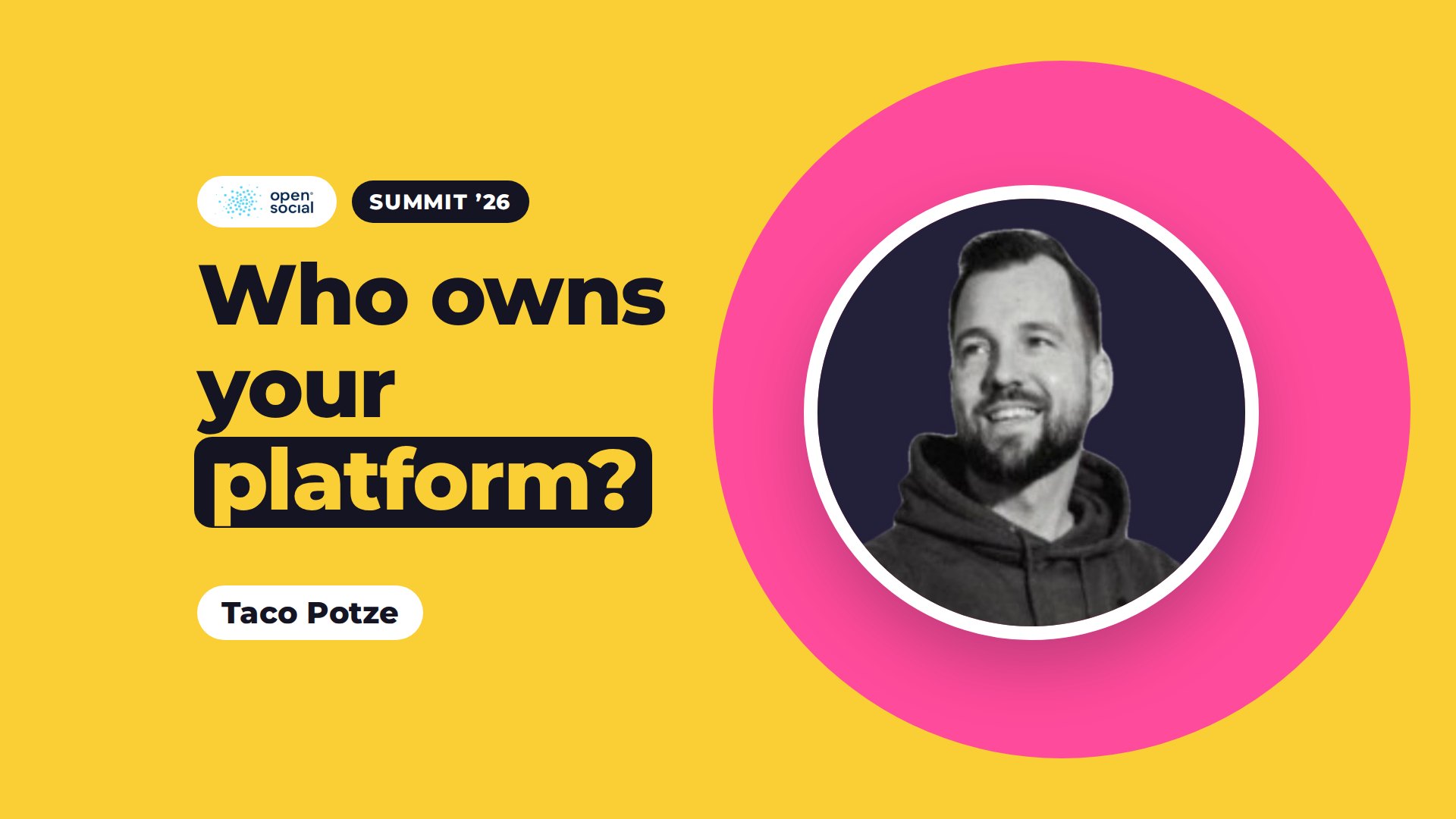 Why a network of organisations should own its platform