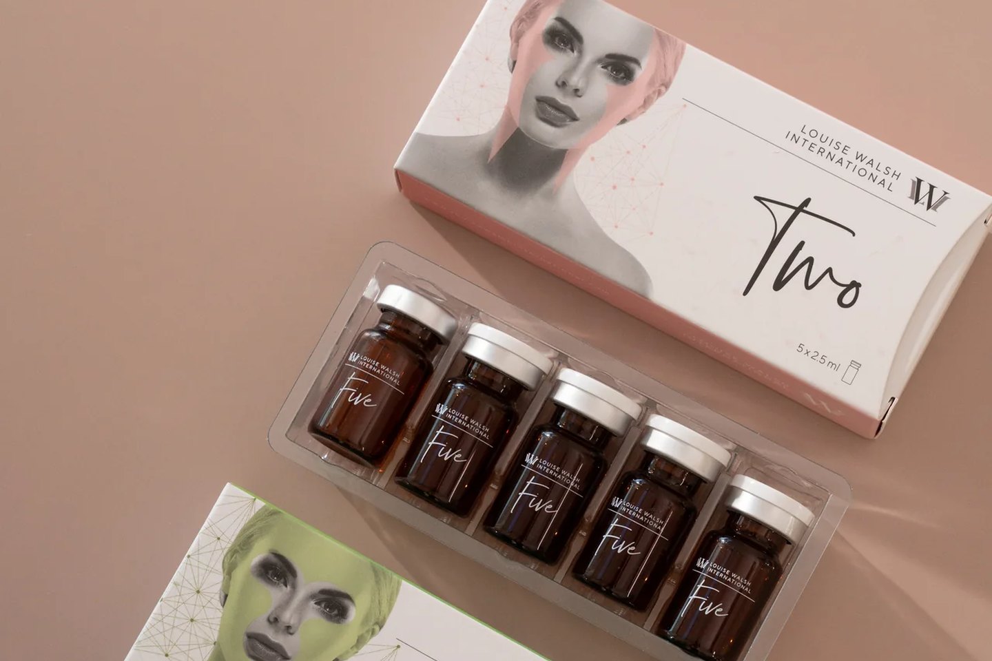 Sera LWI Transdermal Serums oznaczone numerami. W protokołach z tego artykułu pojawiają się Serum Three, Four, Five i Seven.