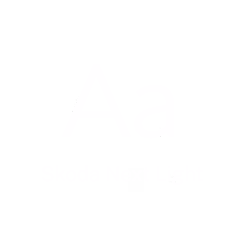 White text on black background showing uppercase and lowercase letter 'A' with the phrase 'Skoda Next Light' below.