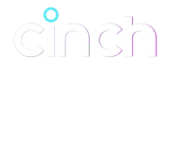 Logo of cinch with the tagline ‘Buy or sell your car in minutes’ beneath it.
