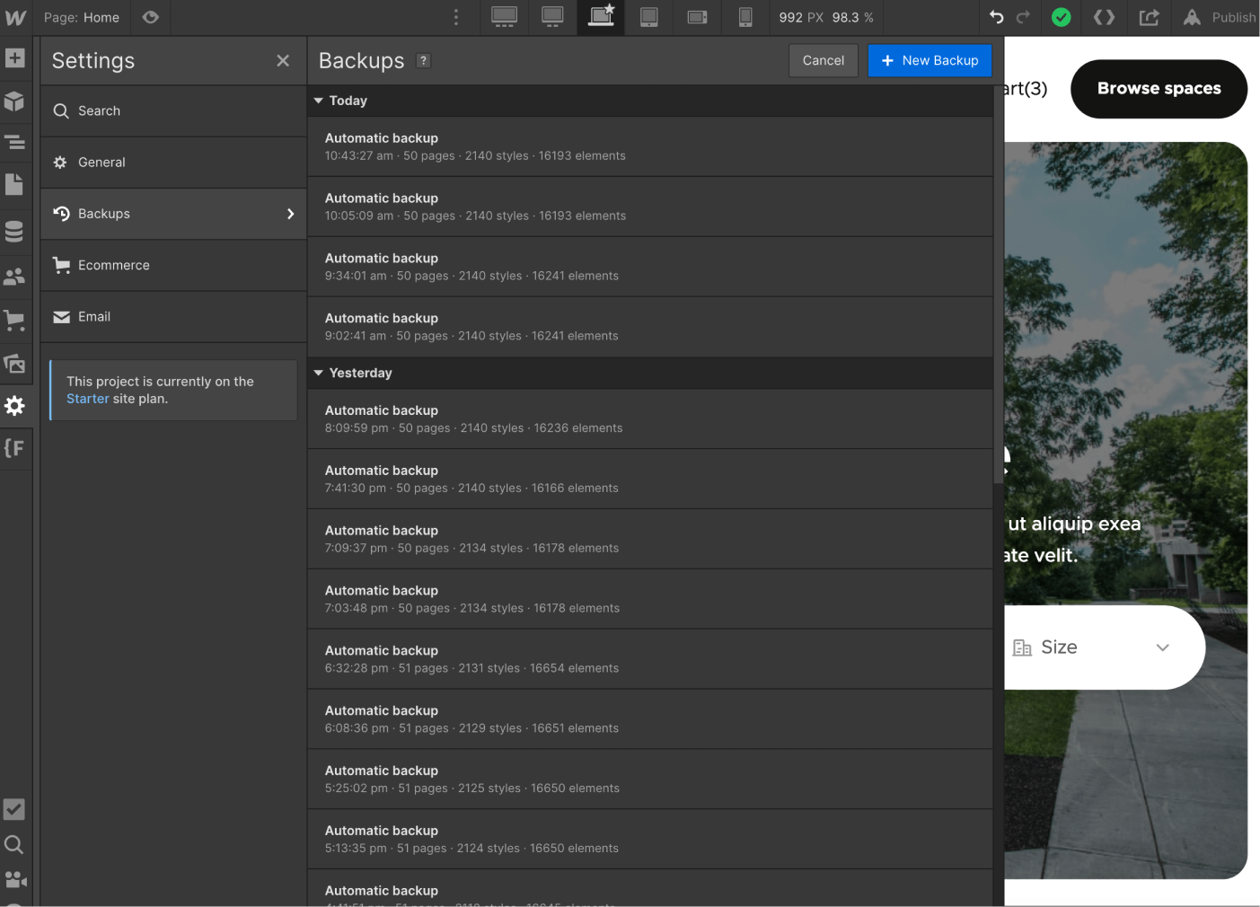 Backups - Coworking X Webflow Template