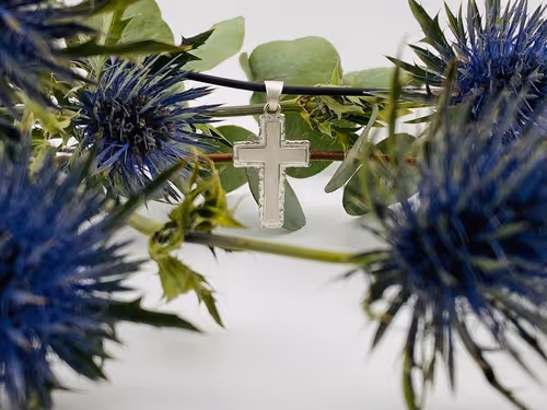 2 schichtiges Silberkreuz