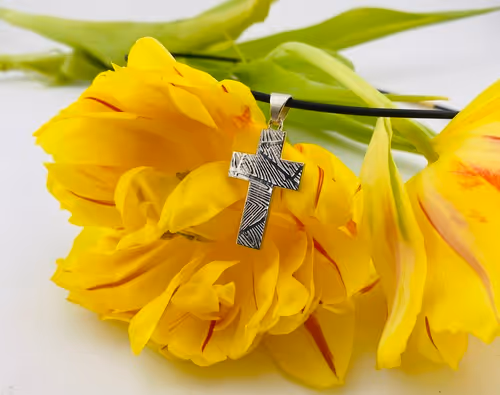 Silber Kreuz gewalzte Oberfläche
