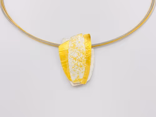 Silber Gold Anhänger (geschichtet)