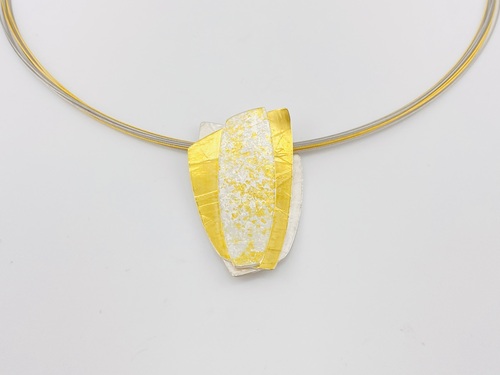 Silber Gold Anhänger (geschichtet)
