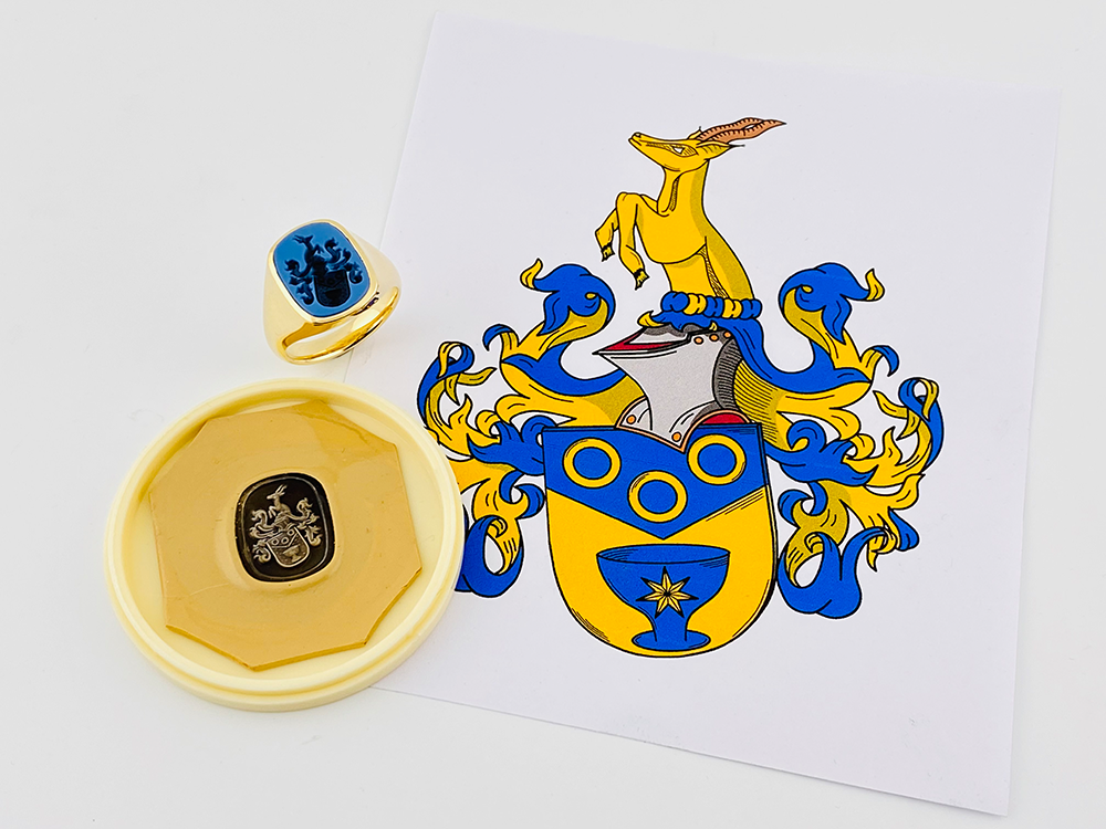 Familienwappen der Goldschmiede Speckmann 