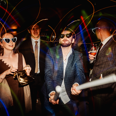 Evening dancefloor celebrations at Blackbrook Barns, Lichfield, Staffordshire