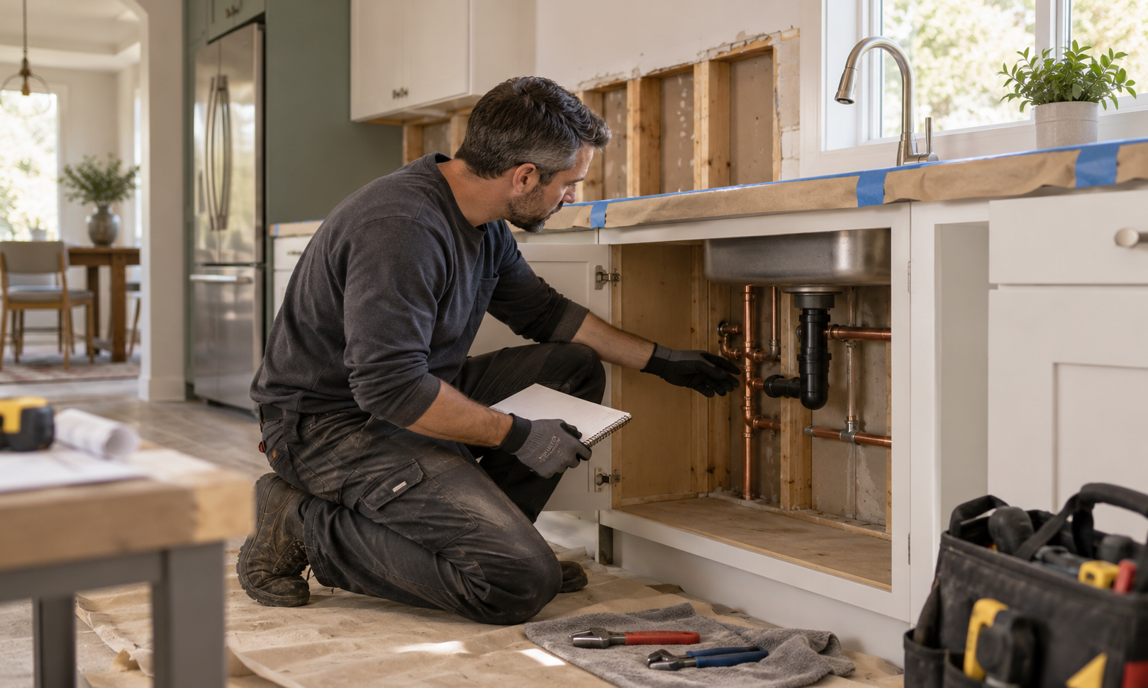 Rebuilding a Kitchen After a Plumbing Emergency: Plan the Work in the Right Order