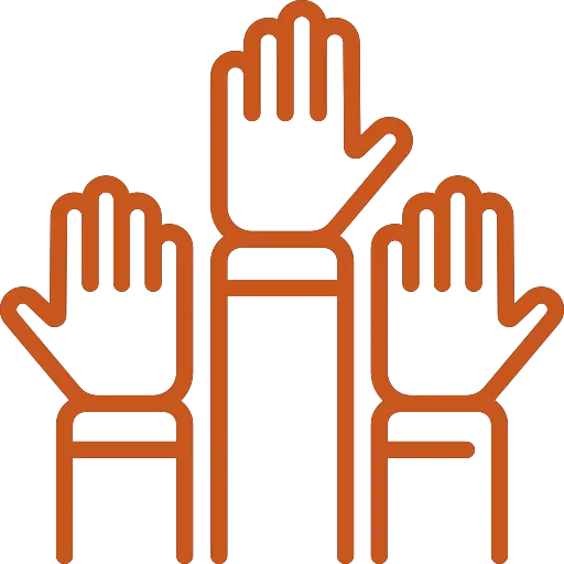 Raised hand Icon