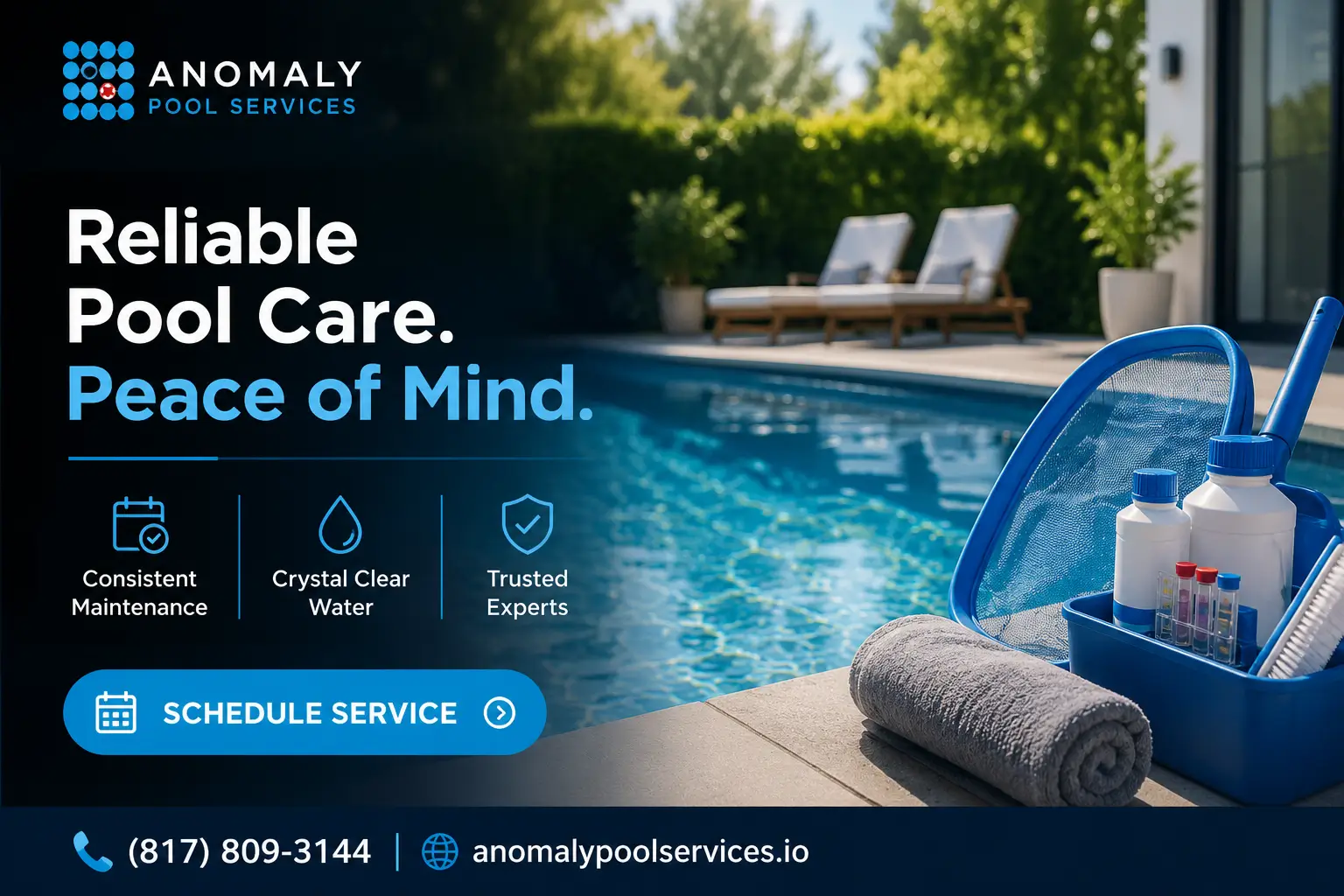 Reliable Residential Pool Maintenance Services by Anomaly Pool Services