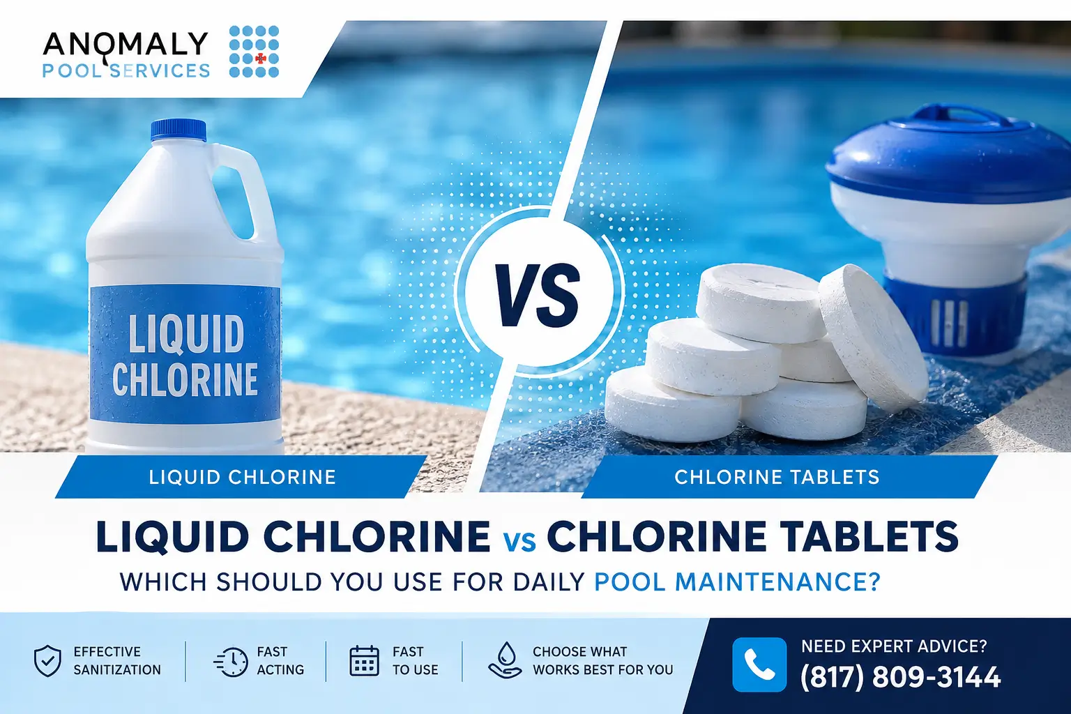 Liquid Chlorine vs Chlorine Tablets: Which Should You Use for Daily Pool Maintenance?