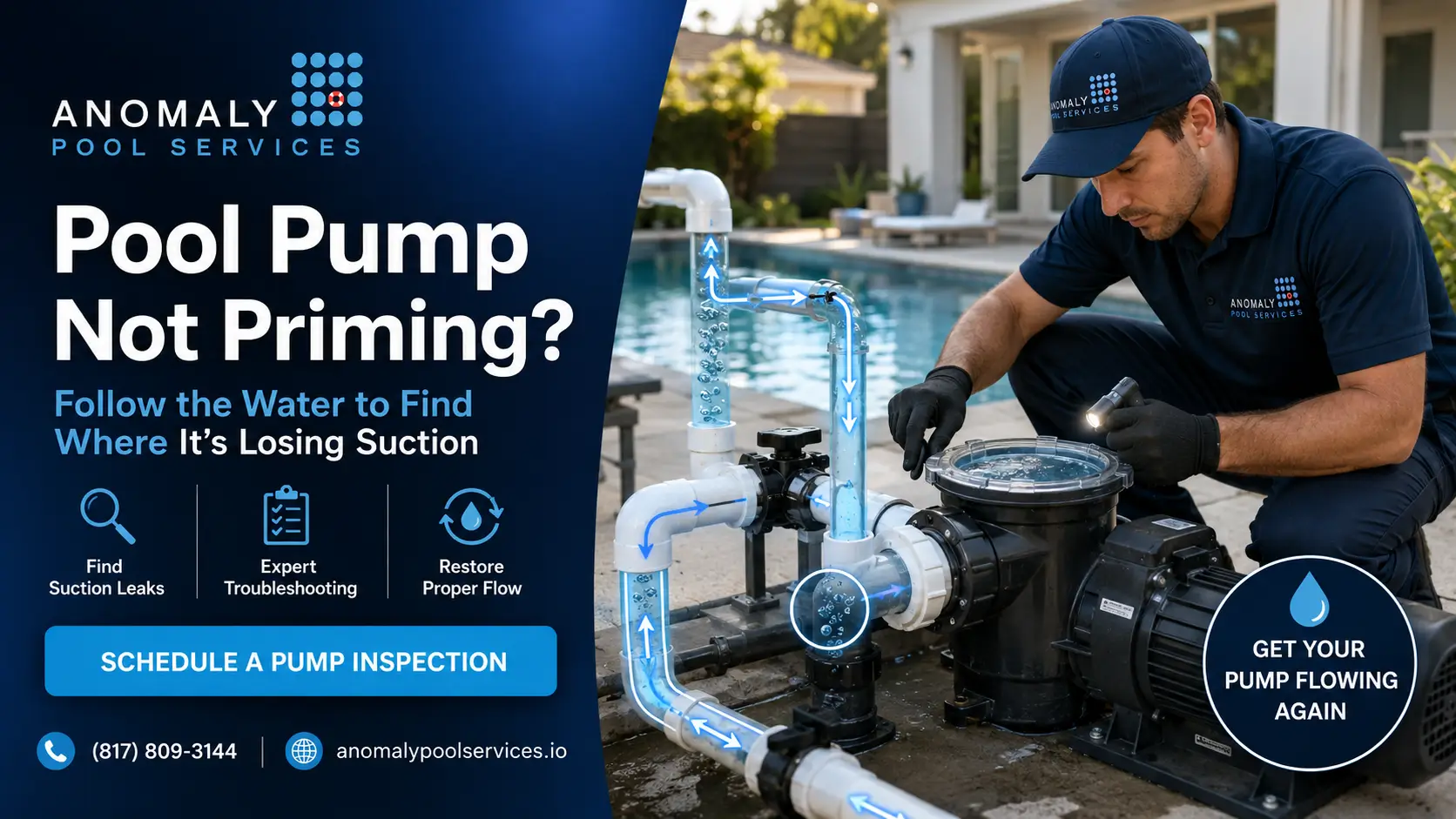 Pool Pump Not Priming? Follow the Water to Find Where It’s Losing Suction