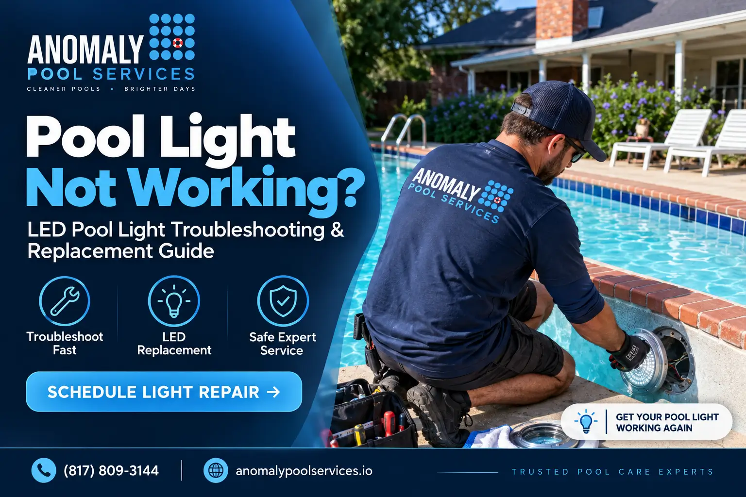 Pool Light Not Working? LED Pool Light Troubleshooting & Replacement Guide