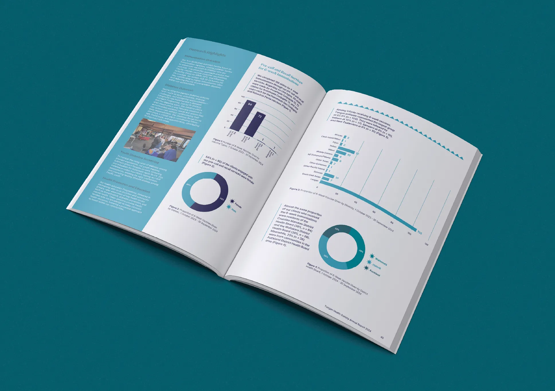 Tongan Health Society Annual Report graphs