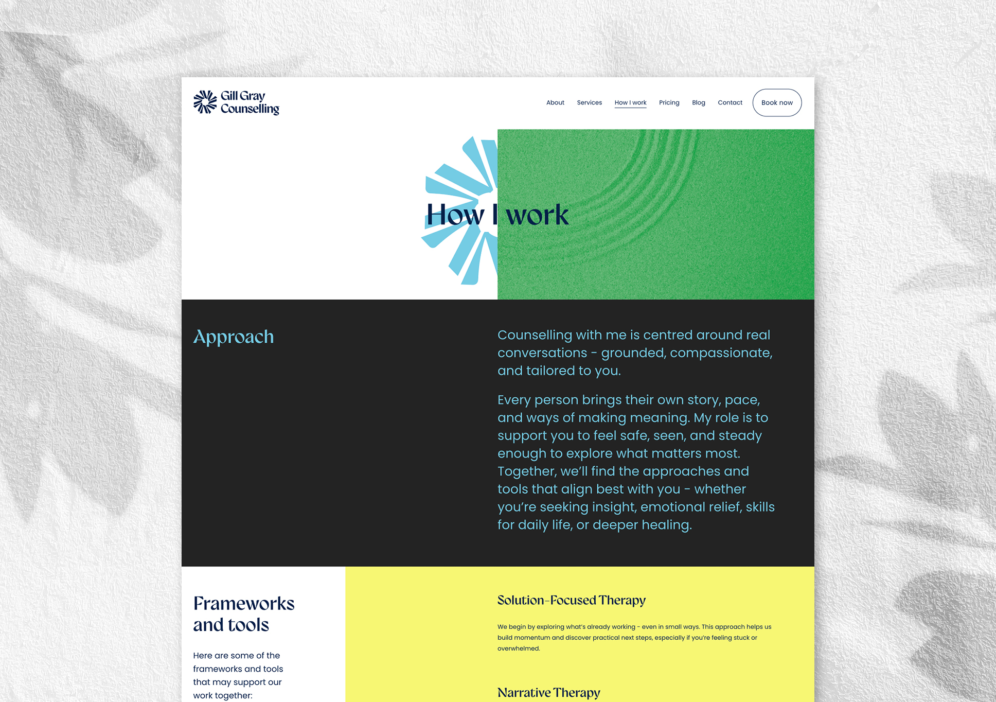 Gill Gray Counselling website design
