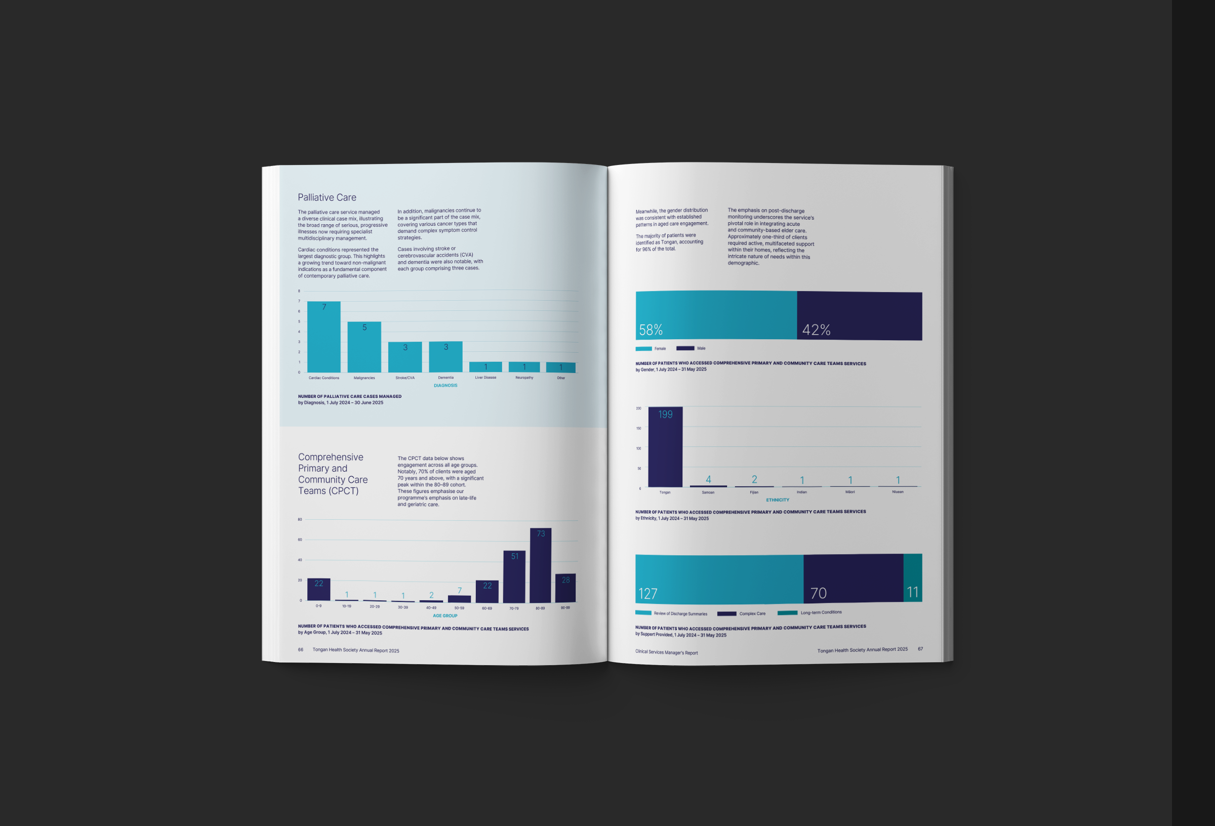 Tongan Health Society 2025 Annual Report Graphs Reporting