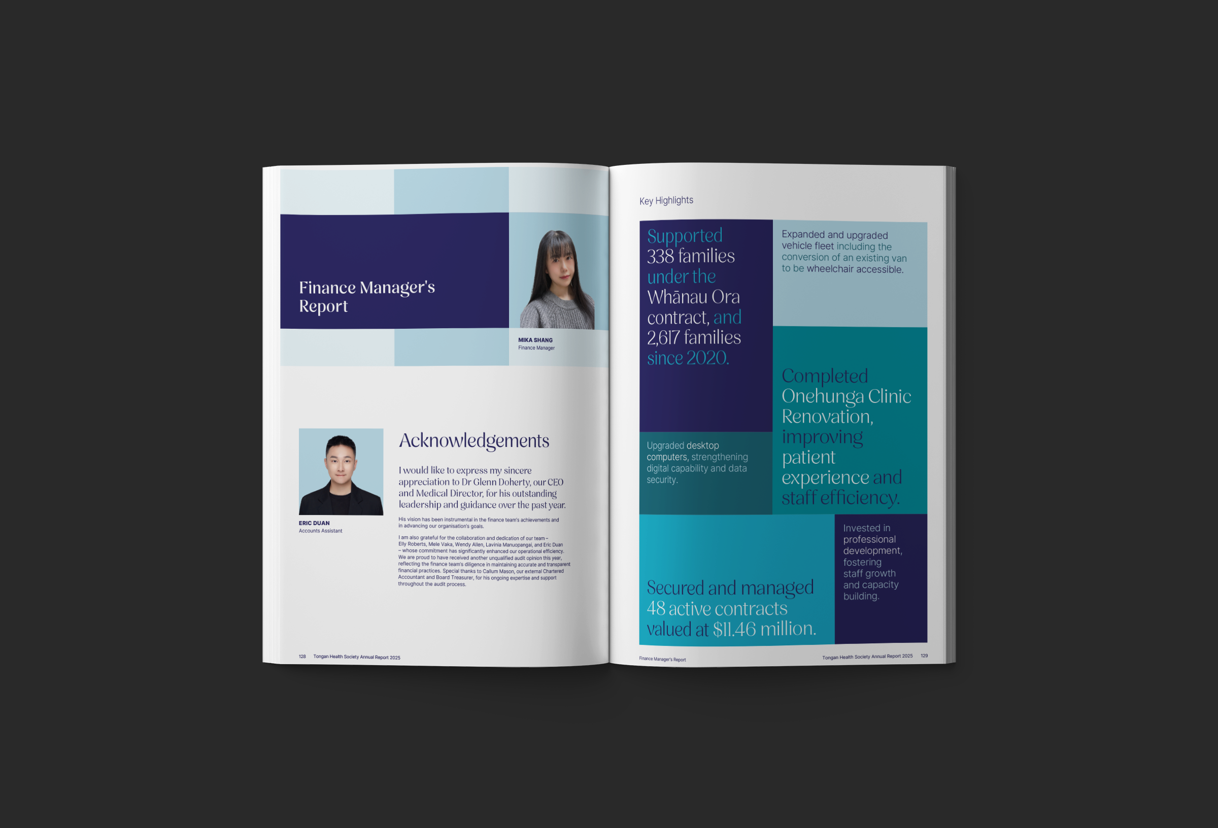 Tongan Health Society 2025 Annual Report Finance Manager Report