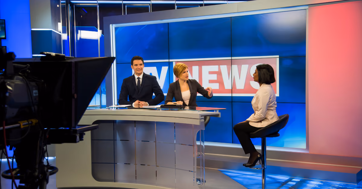 Local news broadcast