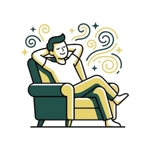 Leicht entspannend körperlich