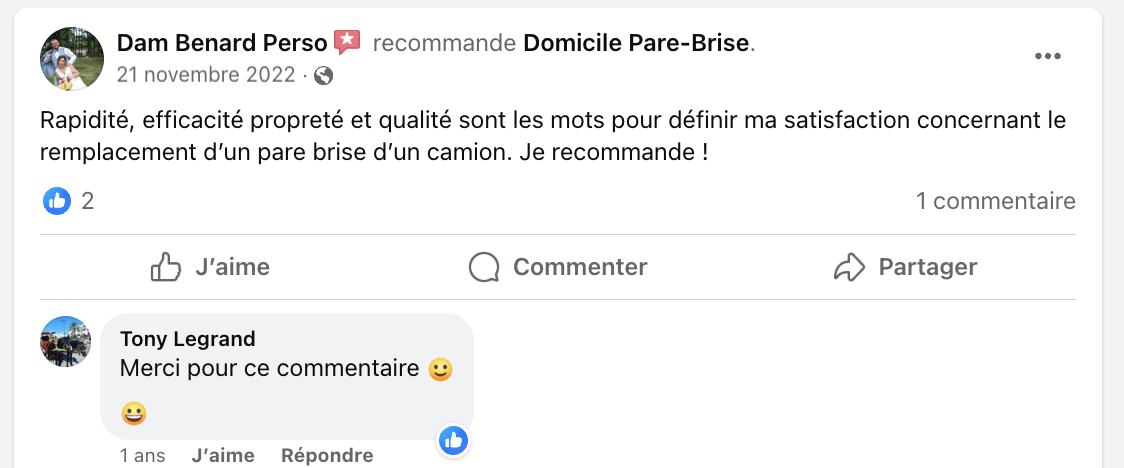 avis facebook dam