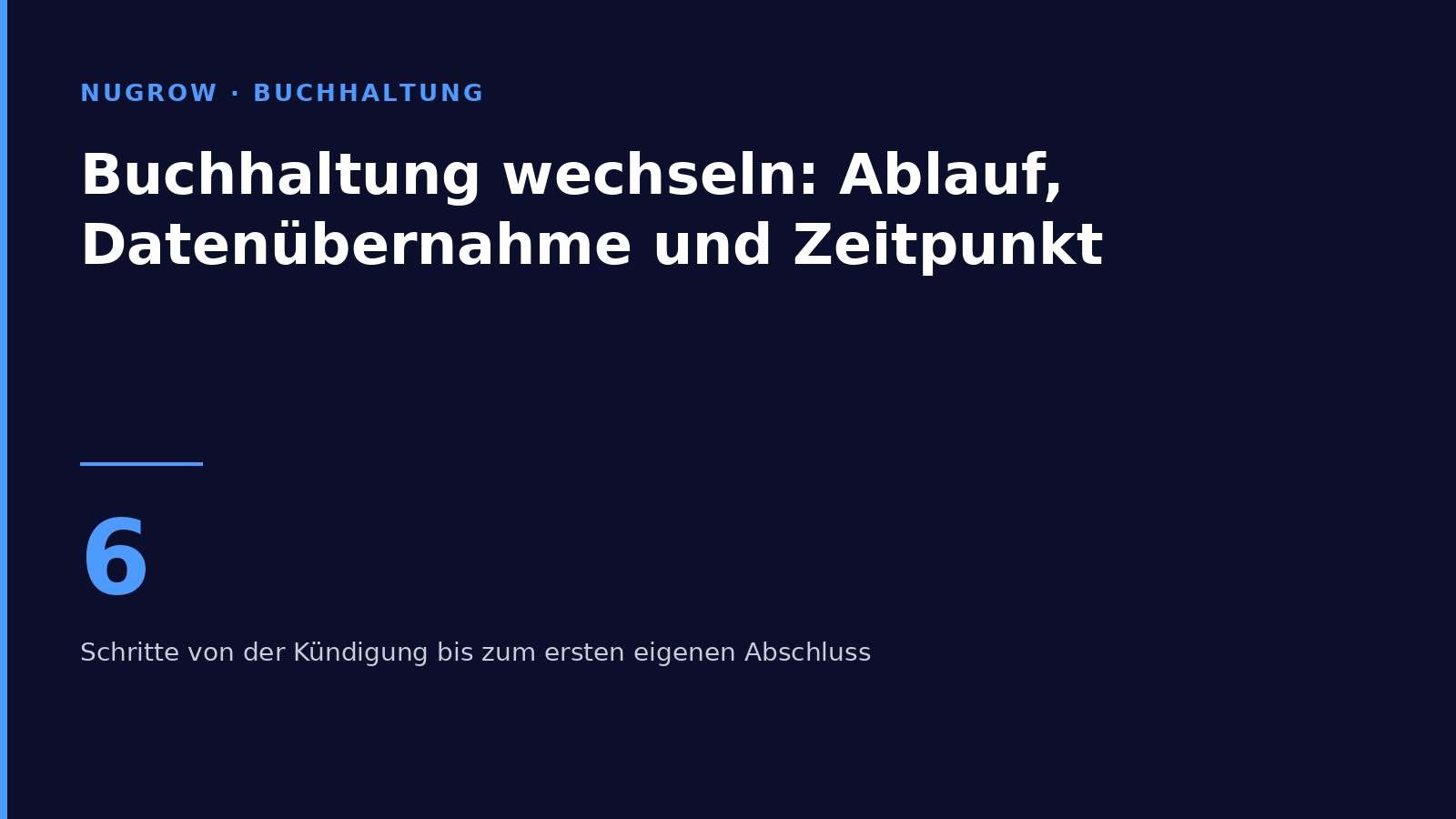 Titelbild: Buchhaltung wechseln – Ablauf, Datenübernahme und Zeitpunkt