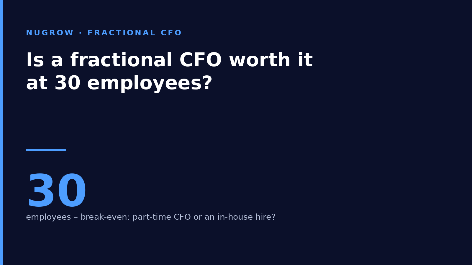 Cover: Is a fractional CFO worth it at 30 employees?