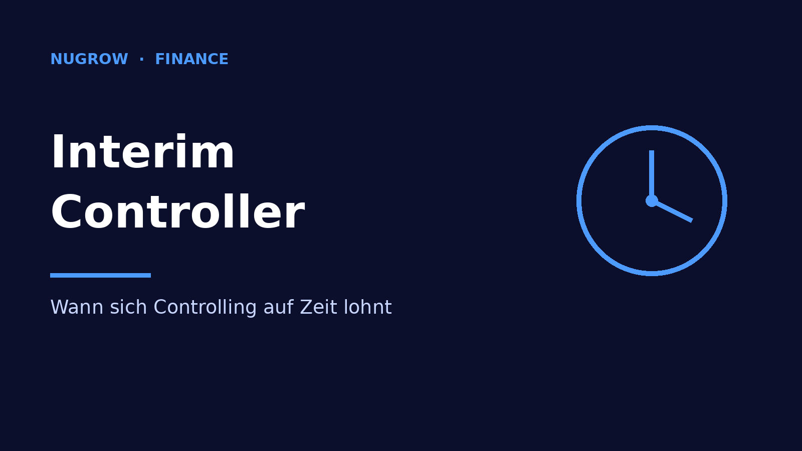Titelbild: Interim Controller – wann sich Controlling auf Zeit lohnt