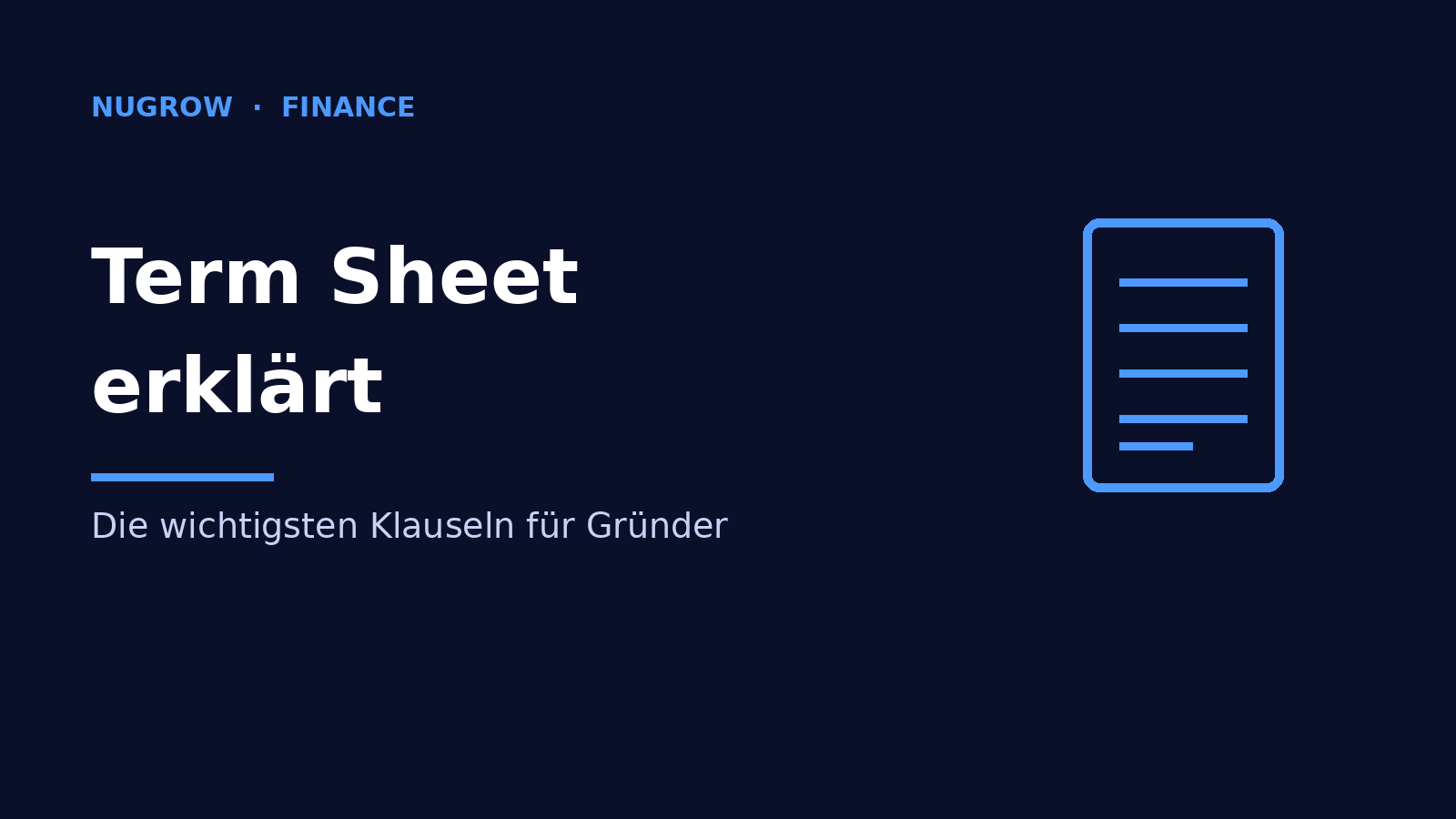 Cover: Term sheet explained – the key clauses for founders