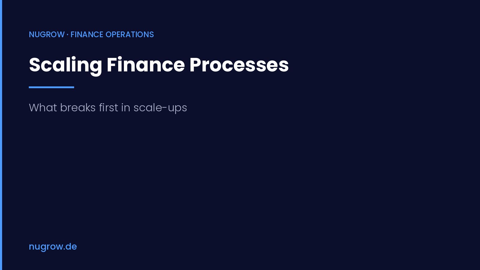 Cover image: Scaling finance processes in scale-ups