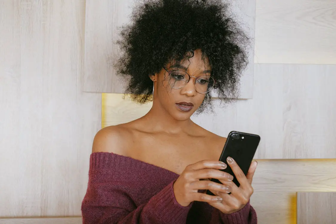 Free Woman Using Mobile Phone Stock Photo