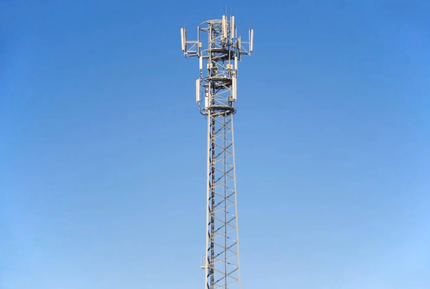 a tower with antennas on it