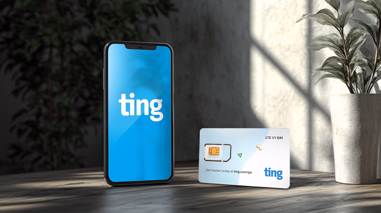 A visual representation of ting mobile app, featuring a clean design and accessible navigation options for an optimal user experience.