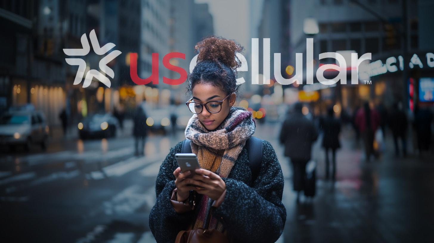 A woman holding and watching on her phone outdoors