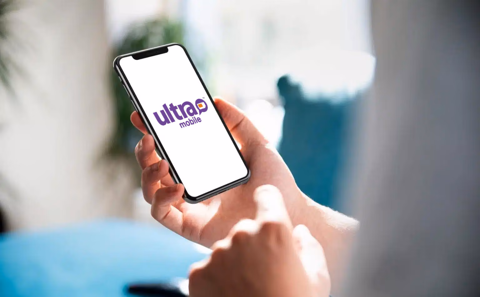 Ultra Mobile logo on the screen phone