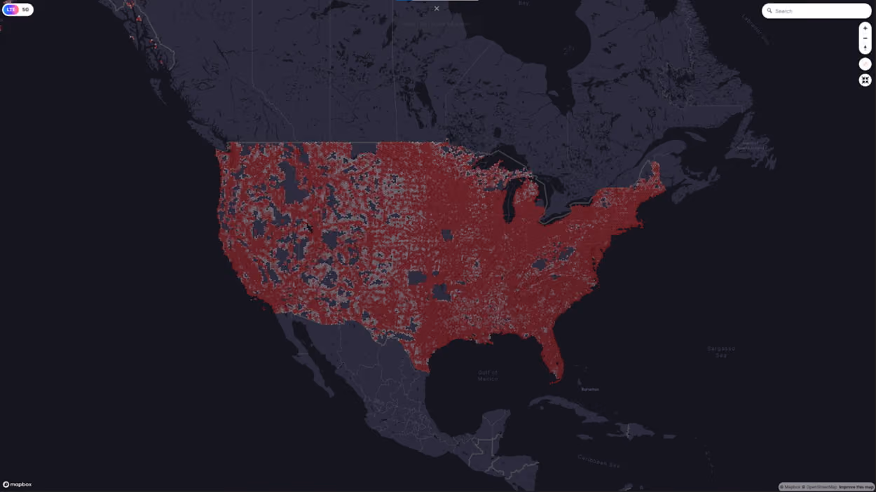 US Mobile Coverage Map