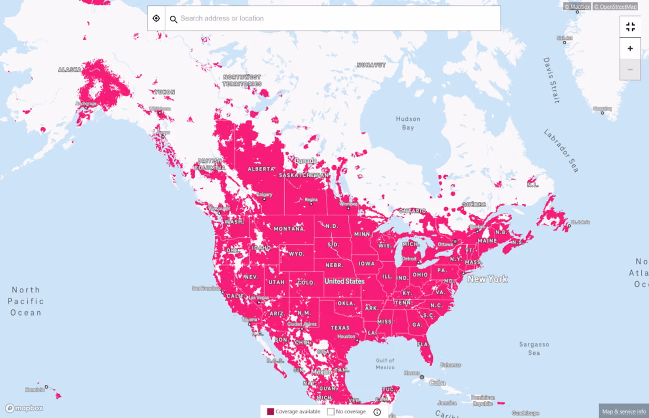 T-Mobile Prepaid’s Coverage Map