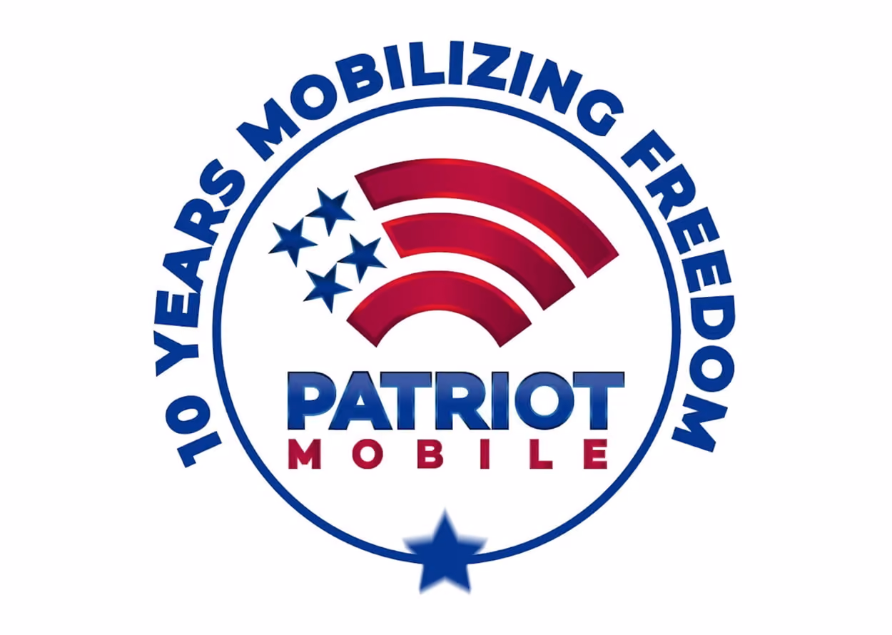 Patriot mobile 10 years logo