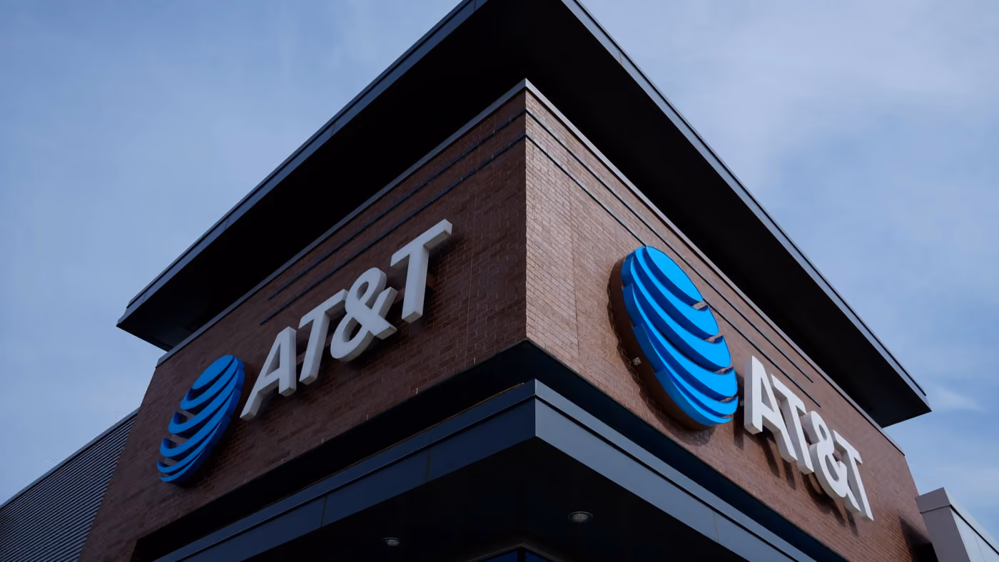 Big AT&T Sign on the wall