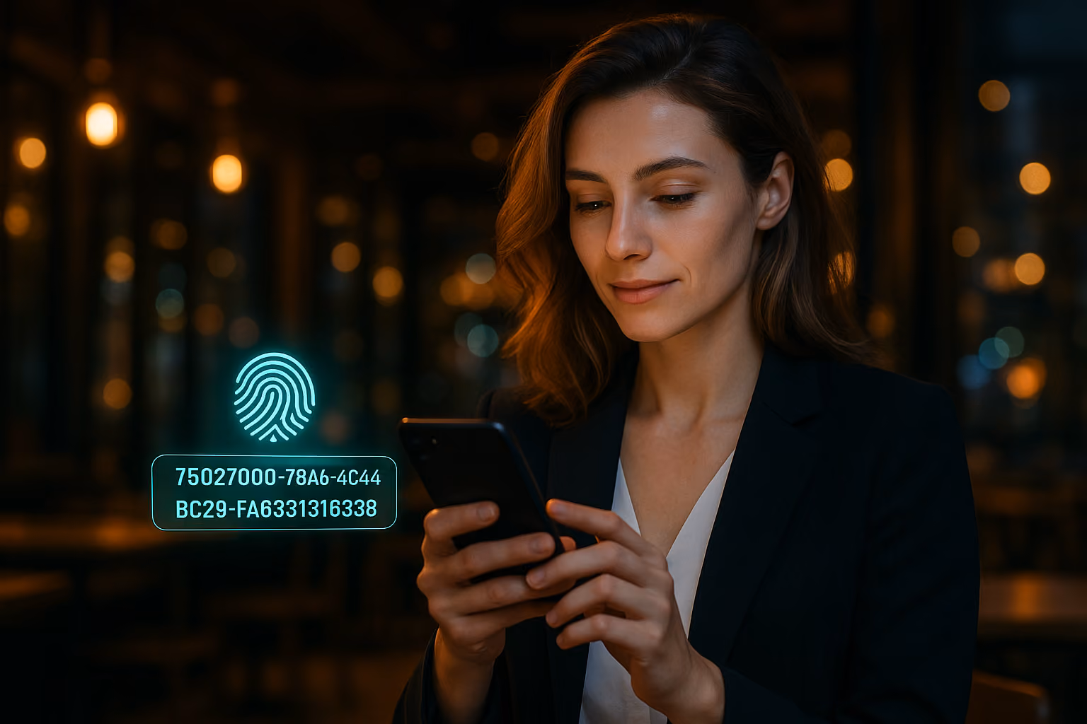 Laptop displaying a two-factor authentication login screen and a hand holding a smartphone showing the 2FA code “419682,” illustrating a secure multi-step login process