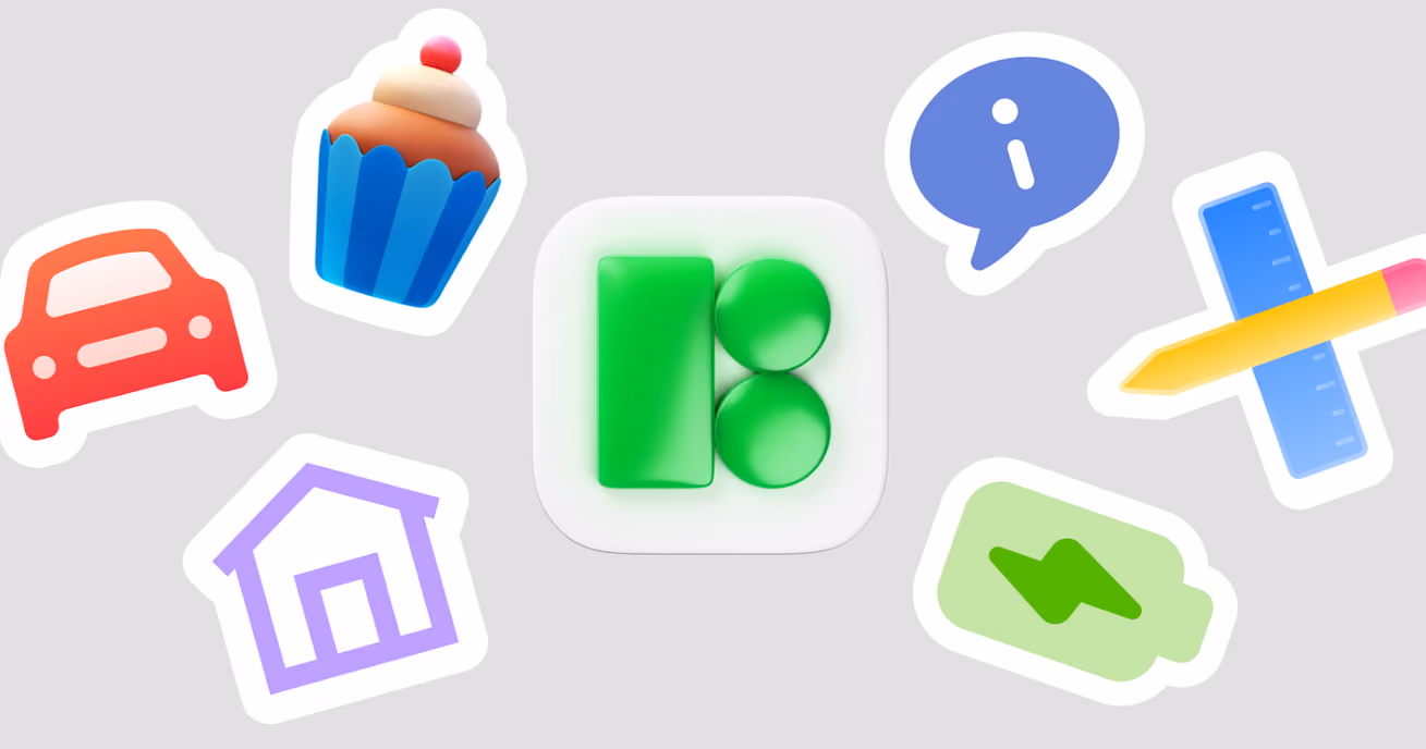 A collection of colorful stickers featuring the number 8 prominently displayed on each one.