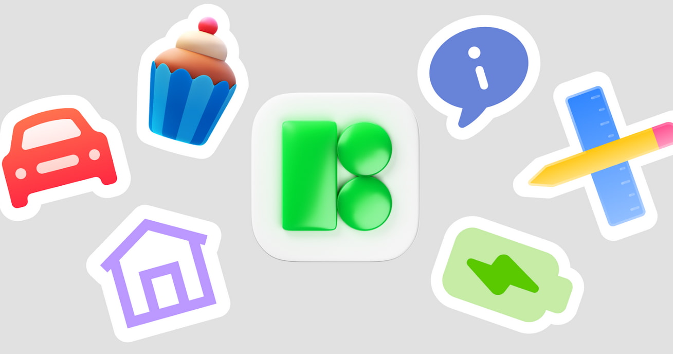 A collection of colorful stickers featuring the number 8 prominently displayed on each one.